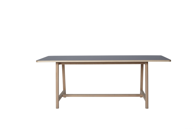 Frame Table L200 Beech Matt Lacquer Lino grey 02